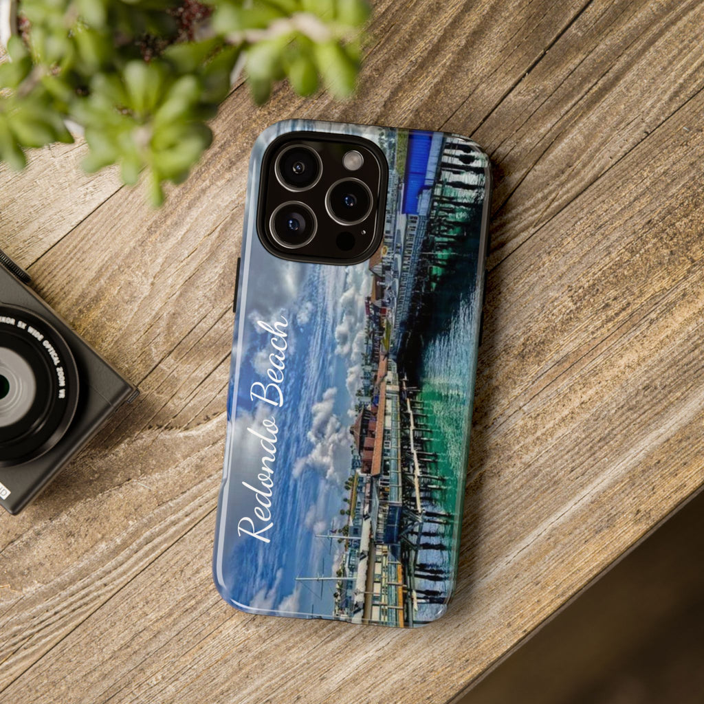 Phone Cases, Redondo Beach California King Harbor Design, Protective Covers, iPhone Accessories, Samsung Accessories, Gift for Travelers