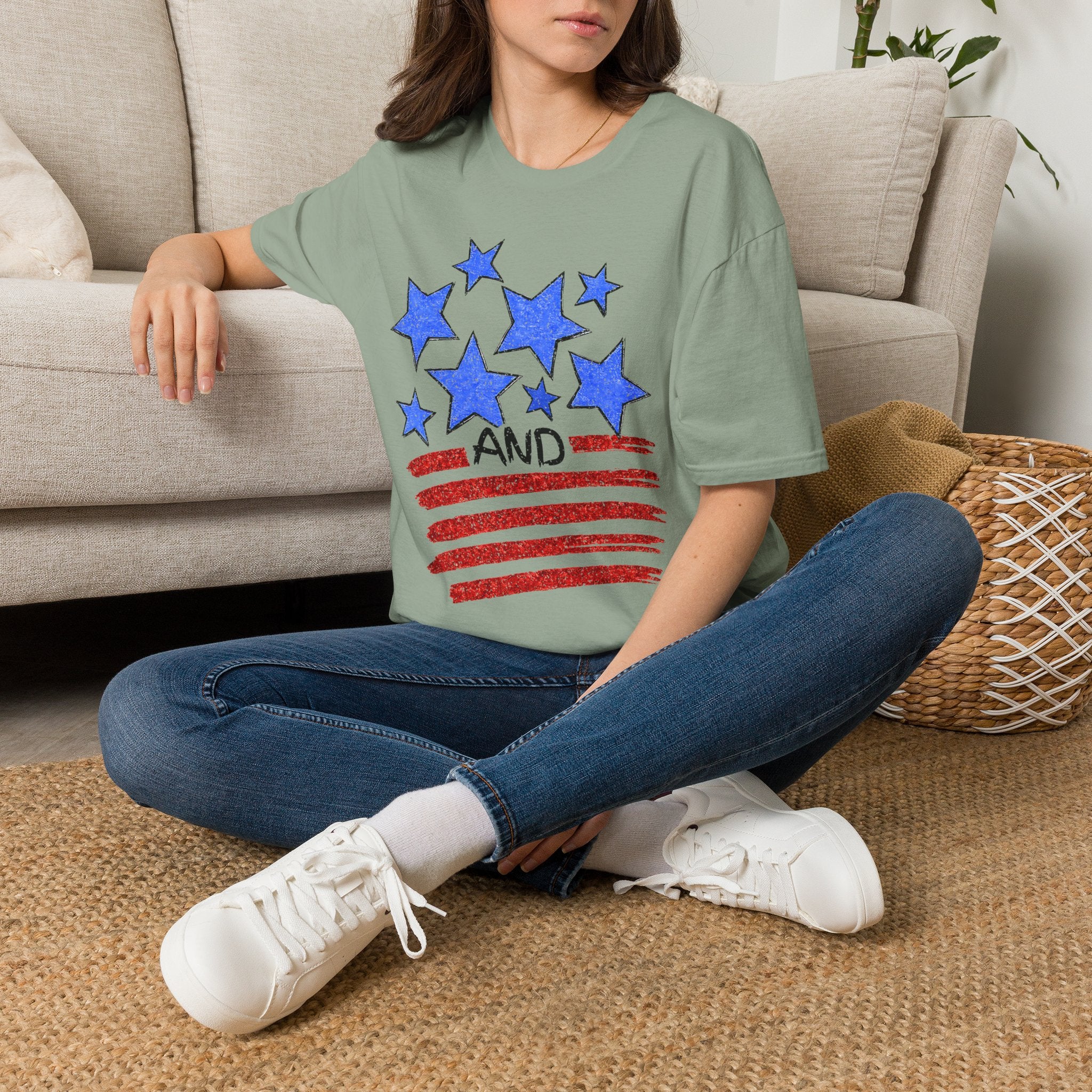 Stars and Stripes T-Shirt — Flag Graphic Patriotic Tee