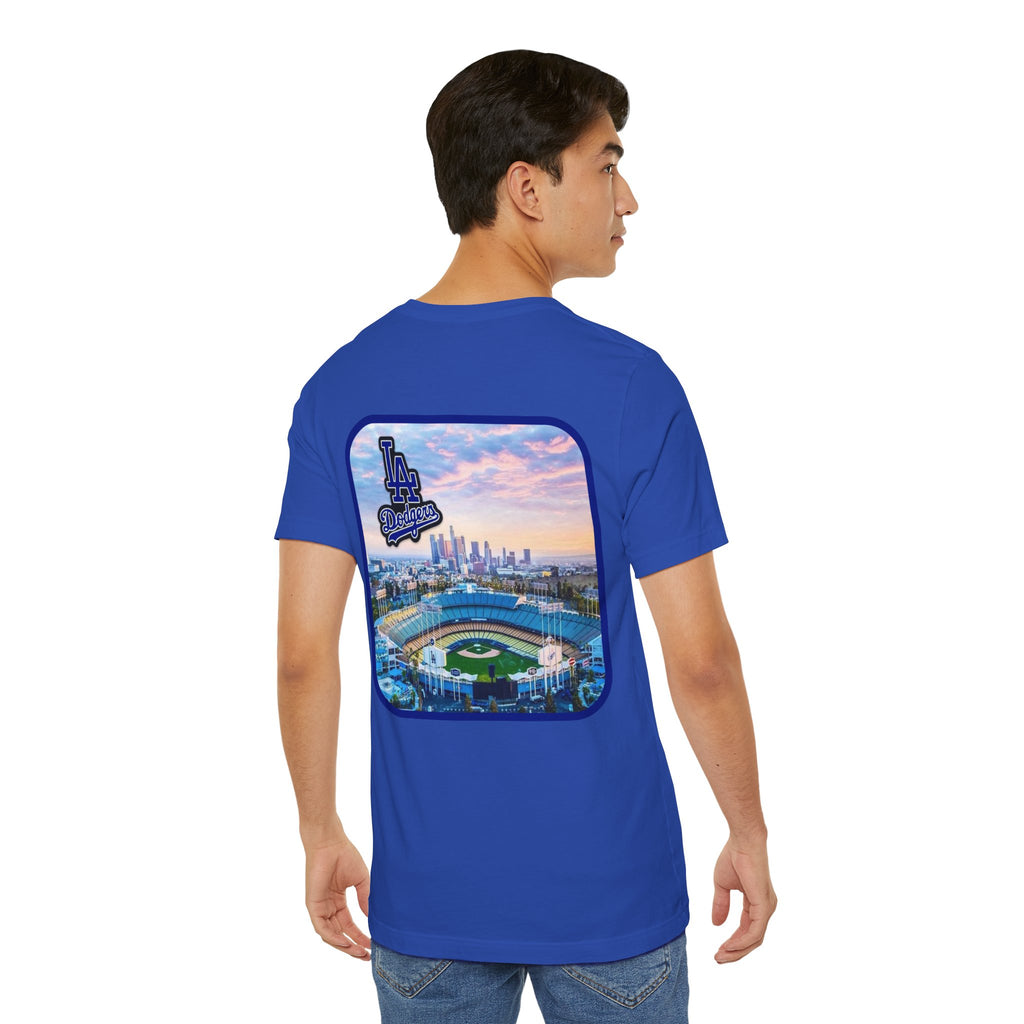 Los Angeles (Front and Back Printing) Mens Womans Jersey Short Sleeve Tee