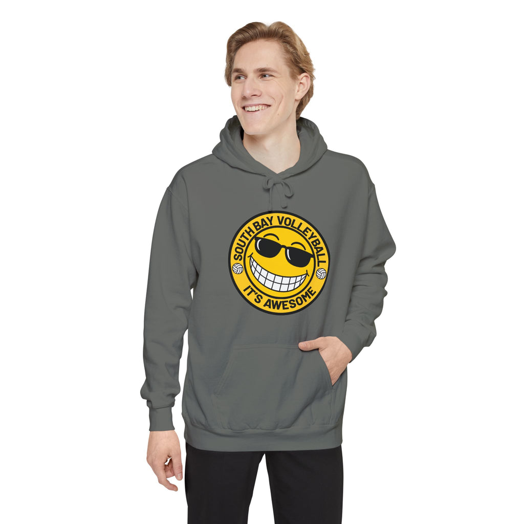 Volleyball Smiley Hoodie — "South Bay Volleyball It's Awesome" Crewneck