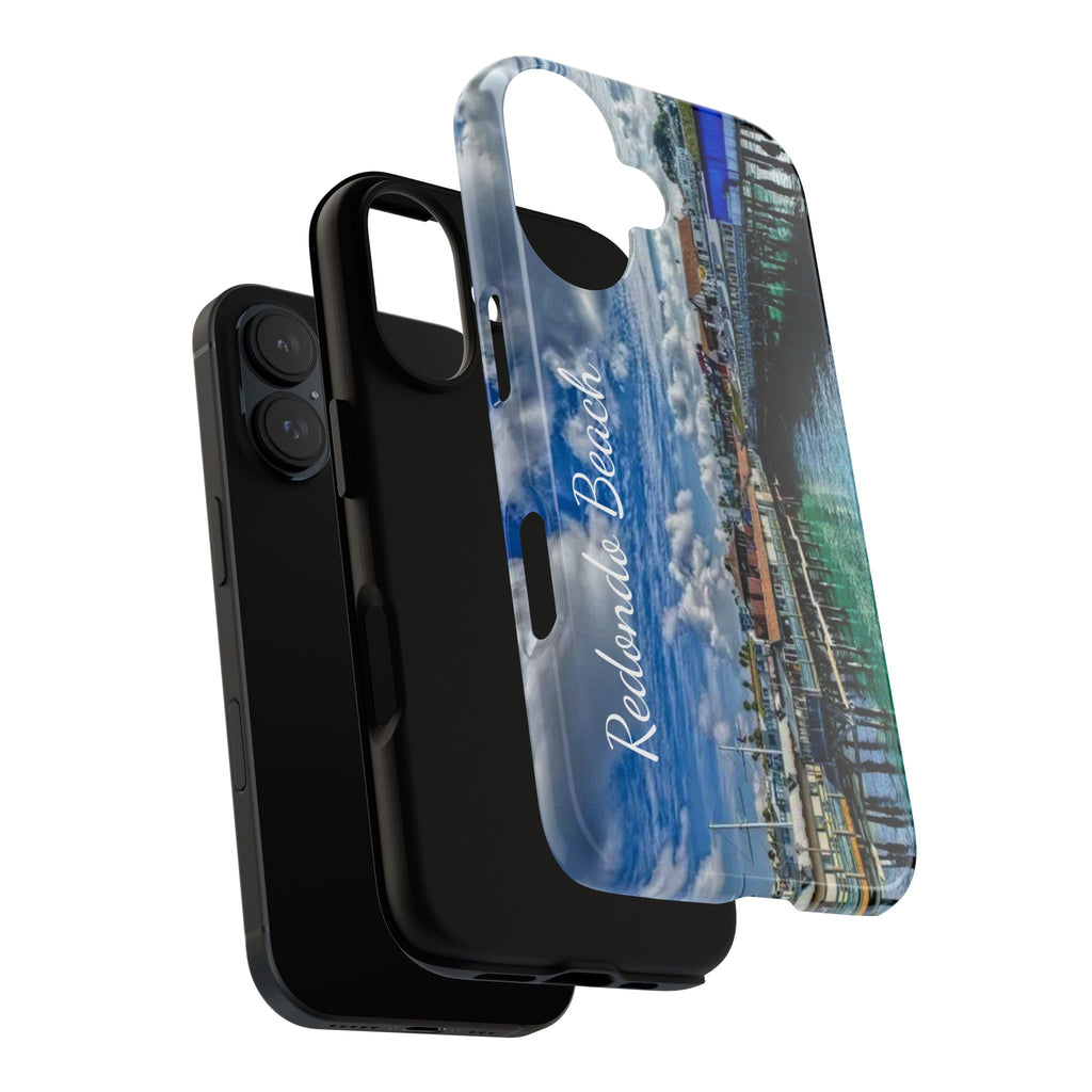 Phone Cases, Redondo Beach California King Harbor Design, Protective Covers, iPhone Accessories, Samsung Accessories, Gift for Travelers