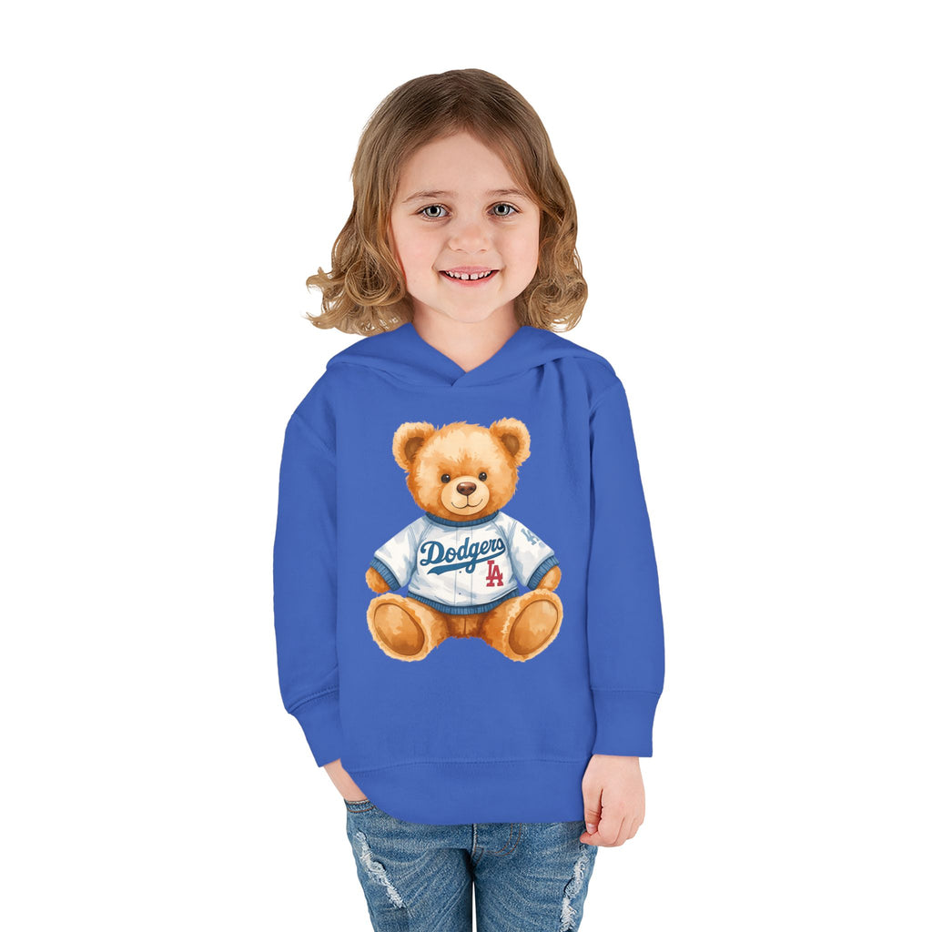 Teddy Bear in Jersey Hoodie | Toddler Pullover Fleece