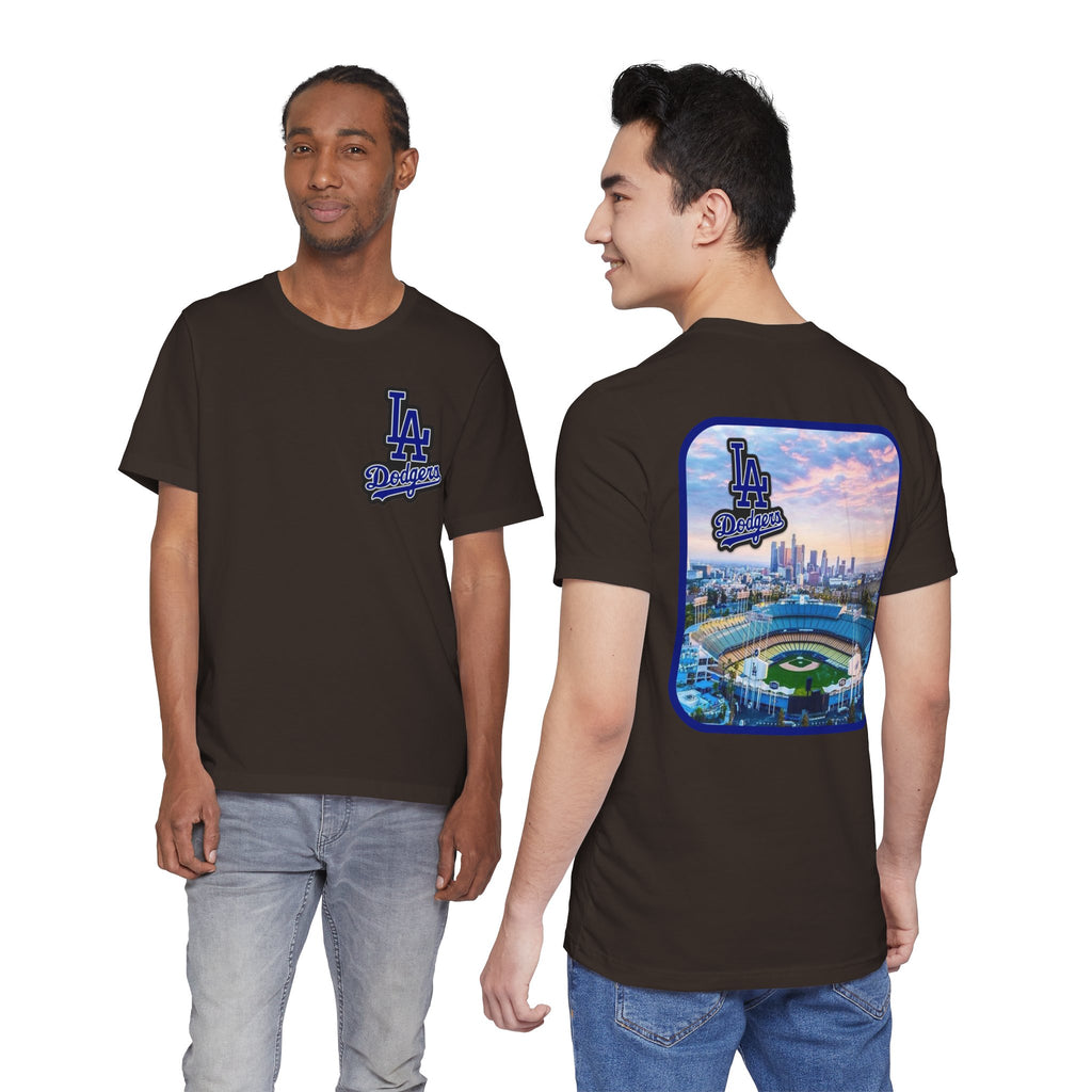 Los Angeles (Front and Back Printing) Mens Womans Jersey Short Sleeve Tee