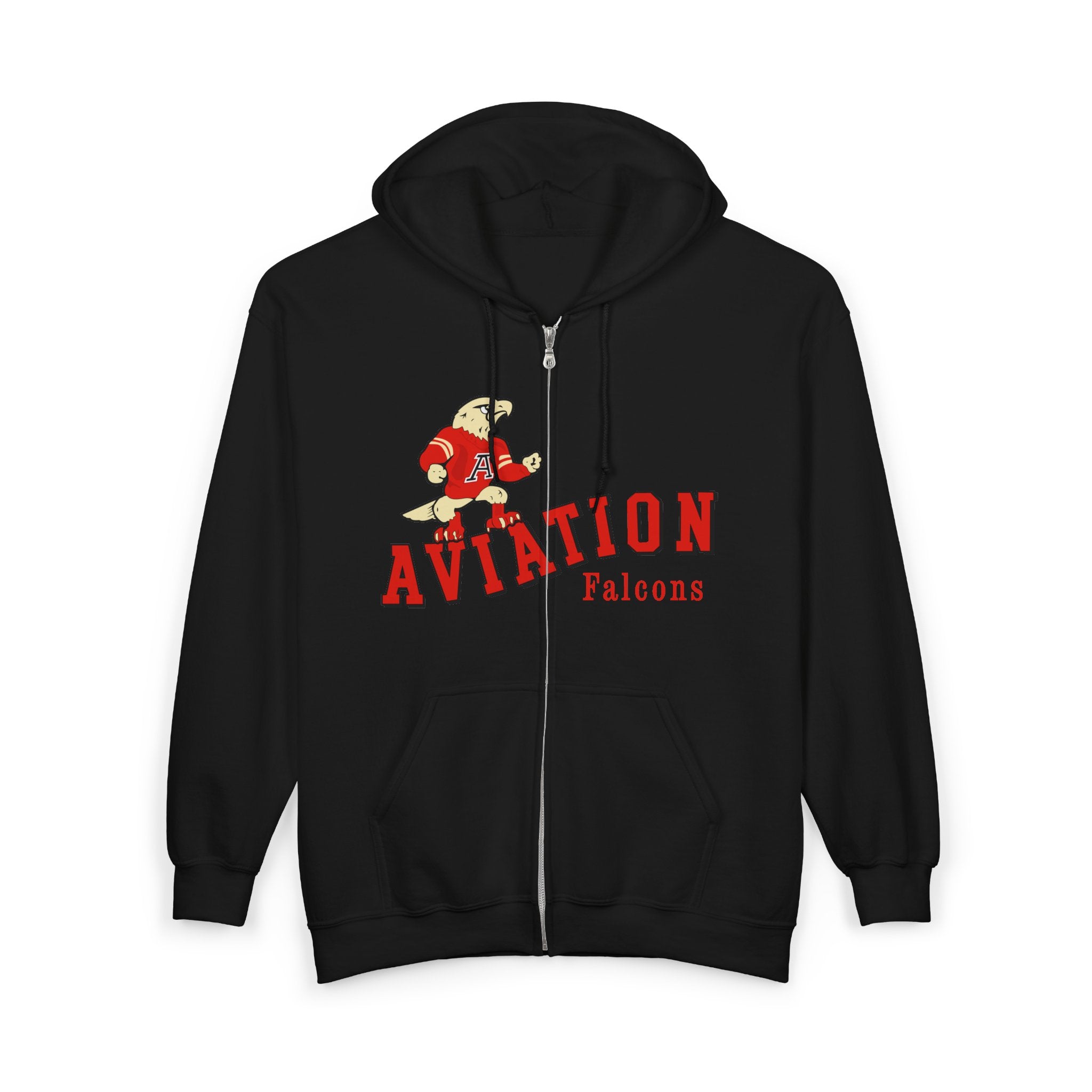 Aviation High School Redondo Beach M/W Heavy Blend Full Zip Hooded Sweatshirt