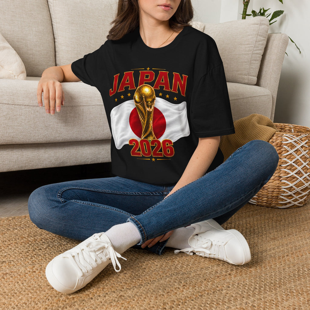 Japan 2026 World Cup T-Shirt — Golden Trophy Soccer Fan Tee