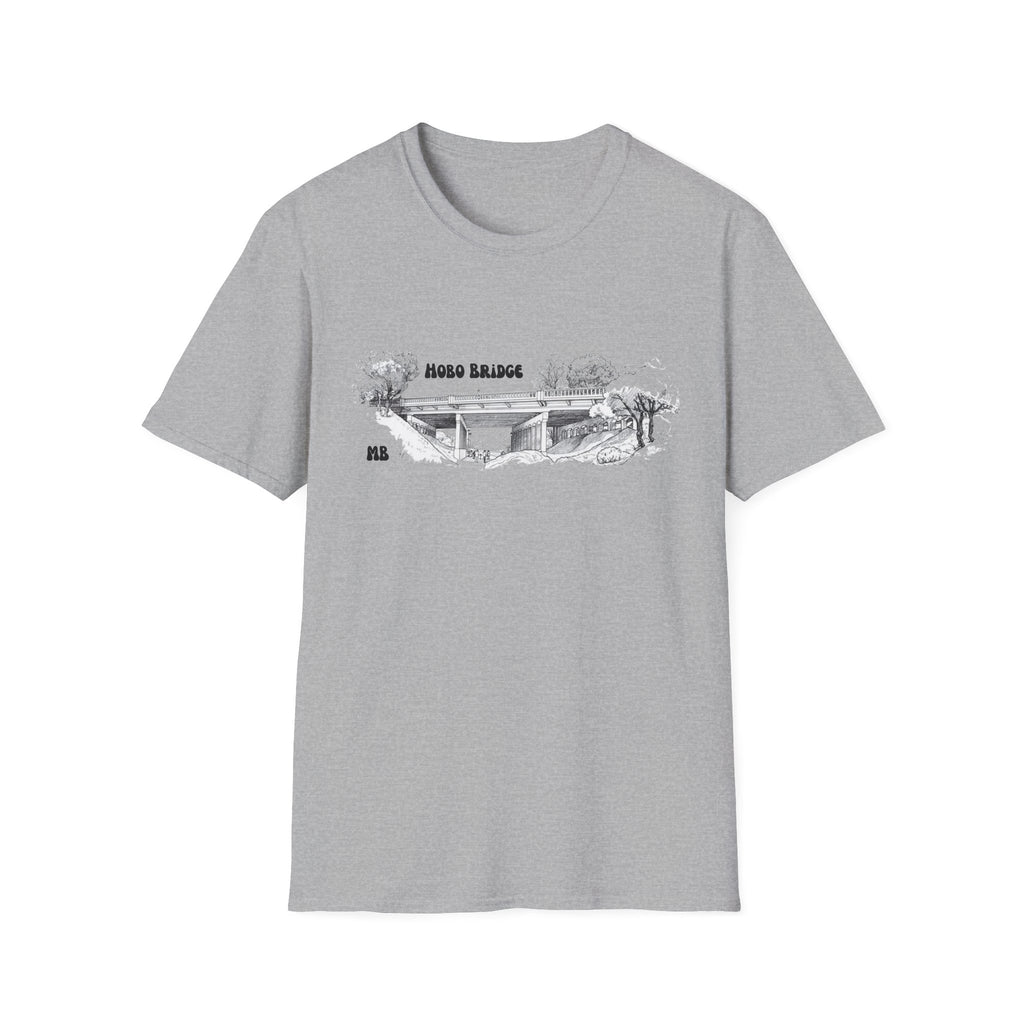 Hobo Bridge Manhattan Beach California Sketch T-Shirt | Hand-Drawn Bridge Illustration IYKYK