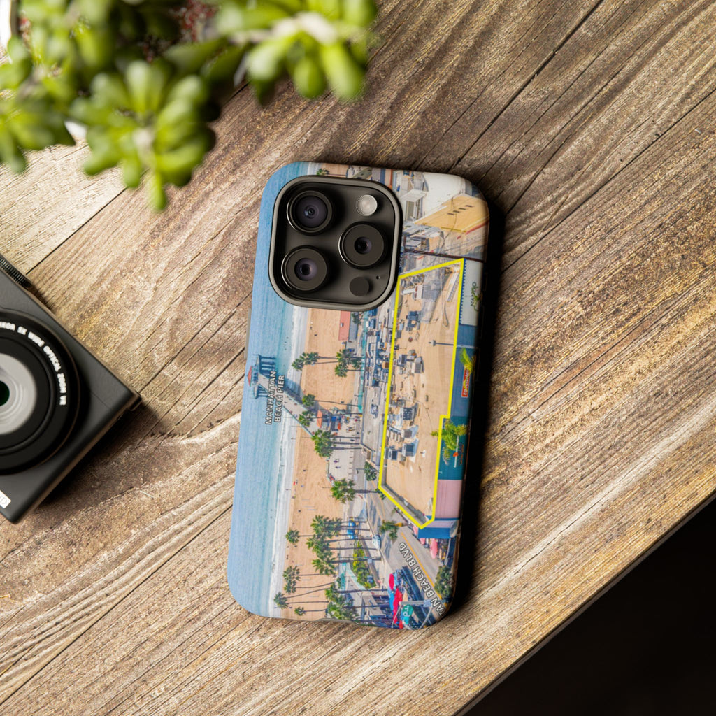 Phone Cases, Manhattan Beach California iPhone Samsung Google Tough Cases, Beach Lovers Gifts, Coastal Accessories, Ocean Phone Covers,