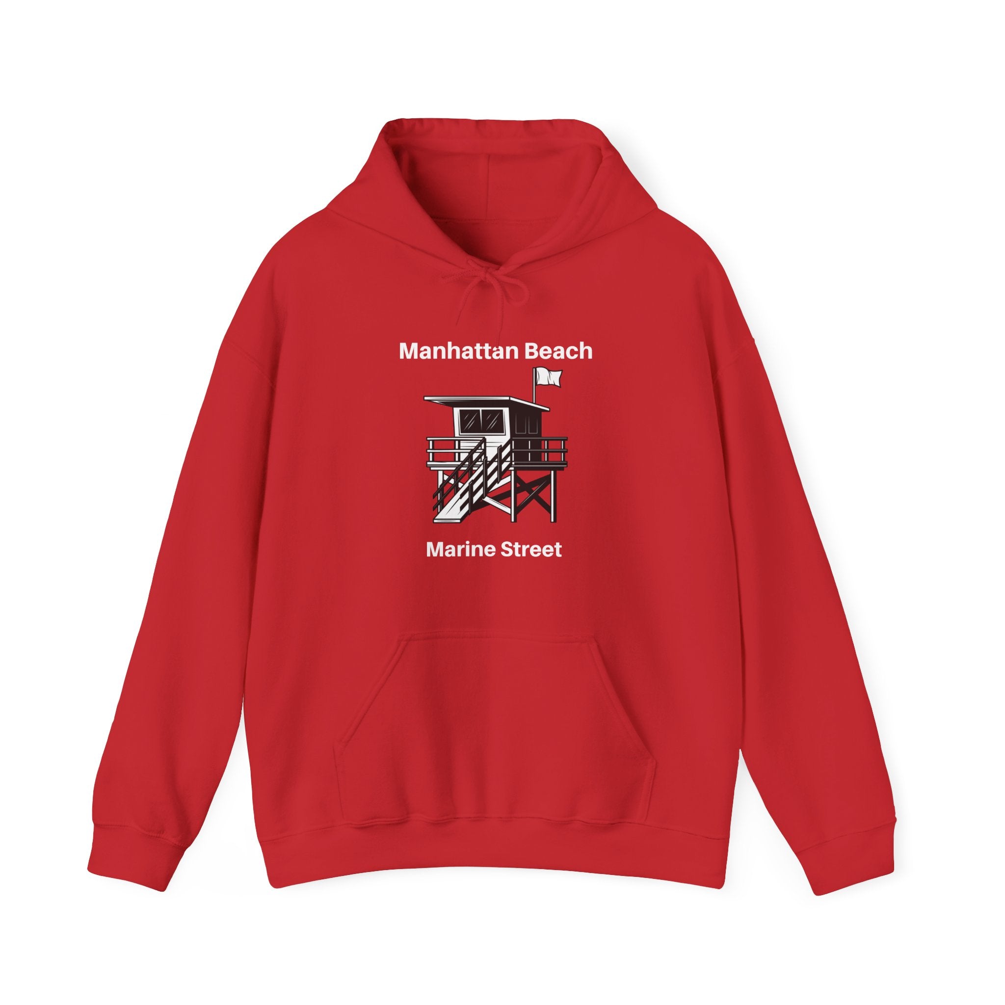 Manhattan Beach California Marine Street Unisex Heavy Blend™ Hooded Sweatshirt