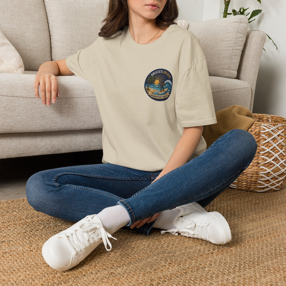 Bruce's Beach Manhattan Beach Surf Patch T-Shirt