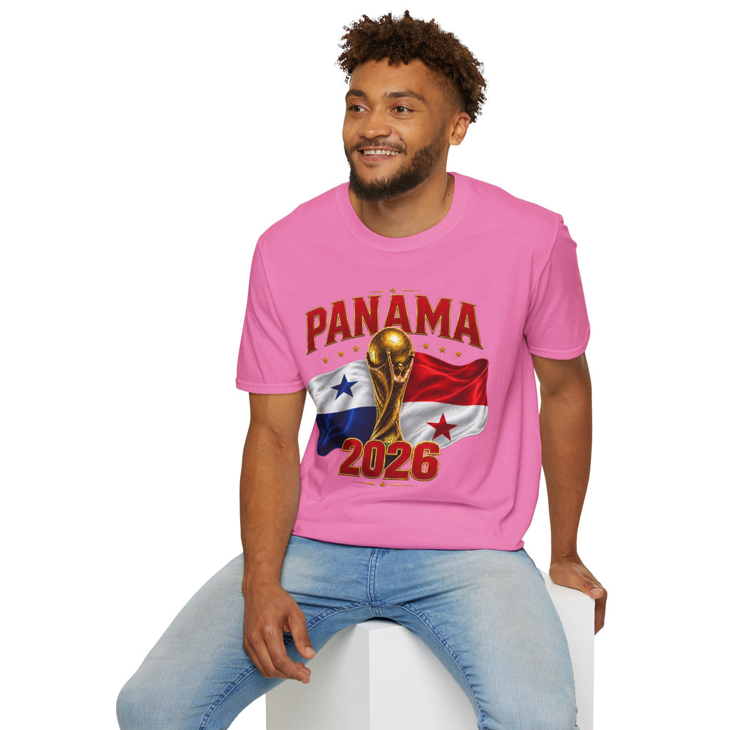 Panama 2026 World Cup T-Shirt — Panama Flag & Trophy Soccer Tee