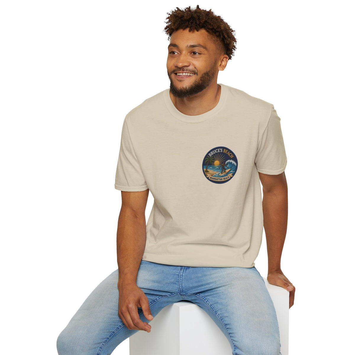 Bruce's Beach Manhattan Beach Surf Patch T-Shirt