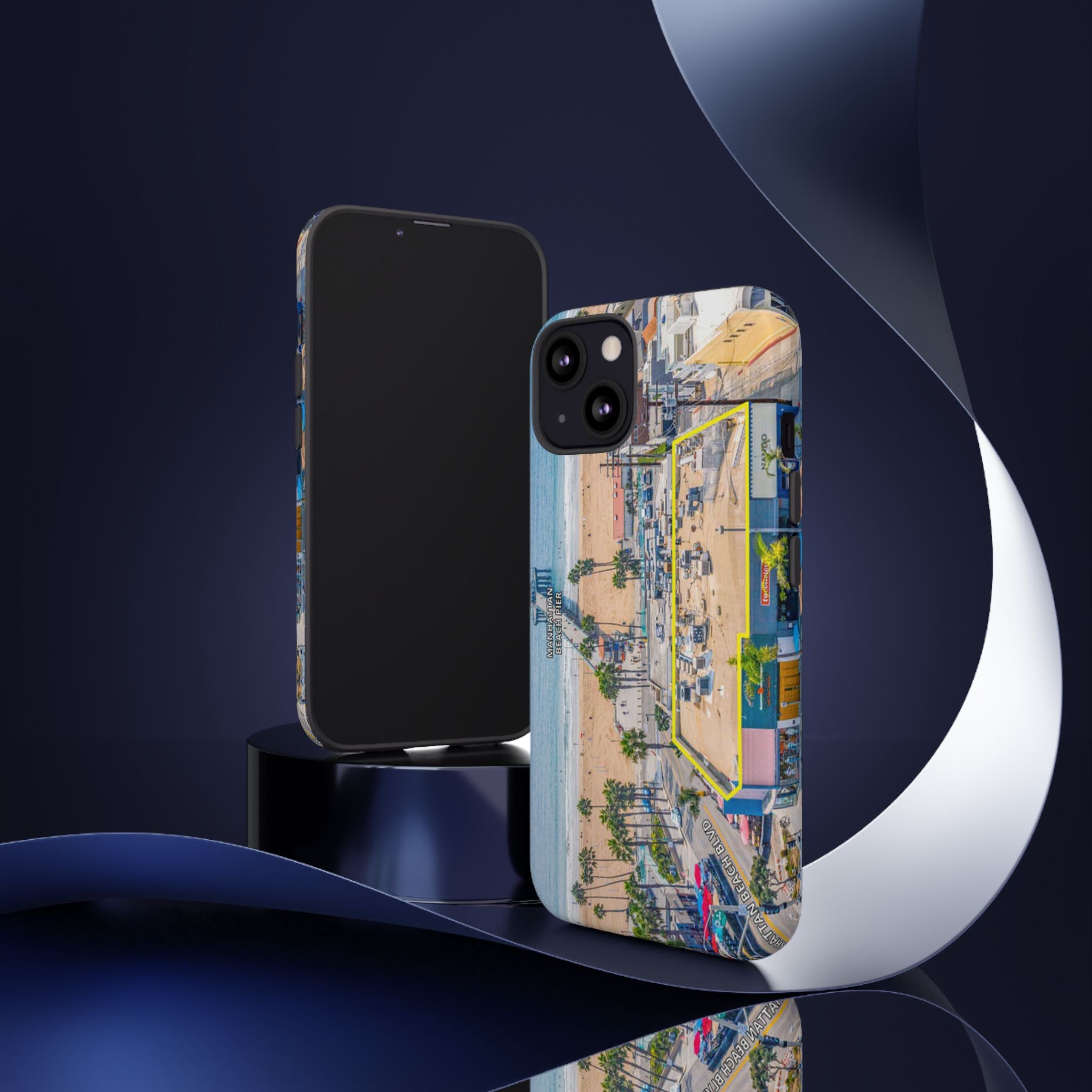 Phone Cases, Manhattan Beach California iPhone Samsung Google Tough Cases, Beach Lovers Gifts, Coastal Accessories, Ocean Phone Covers,