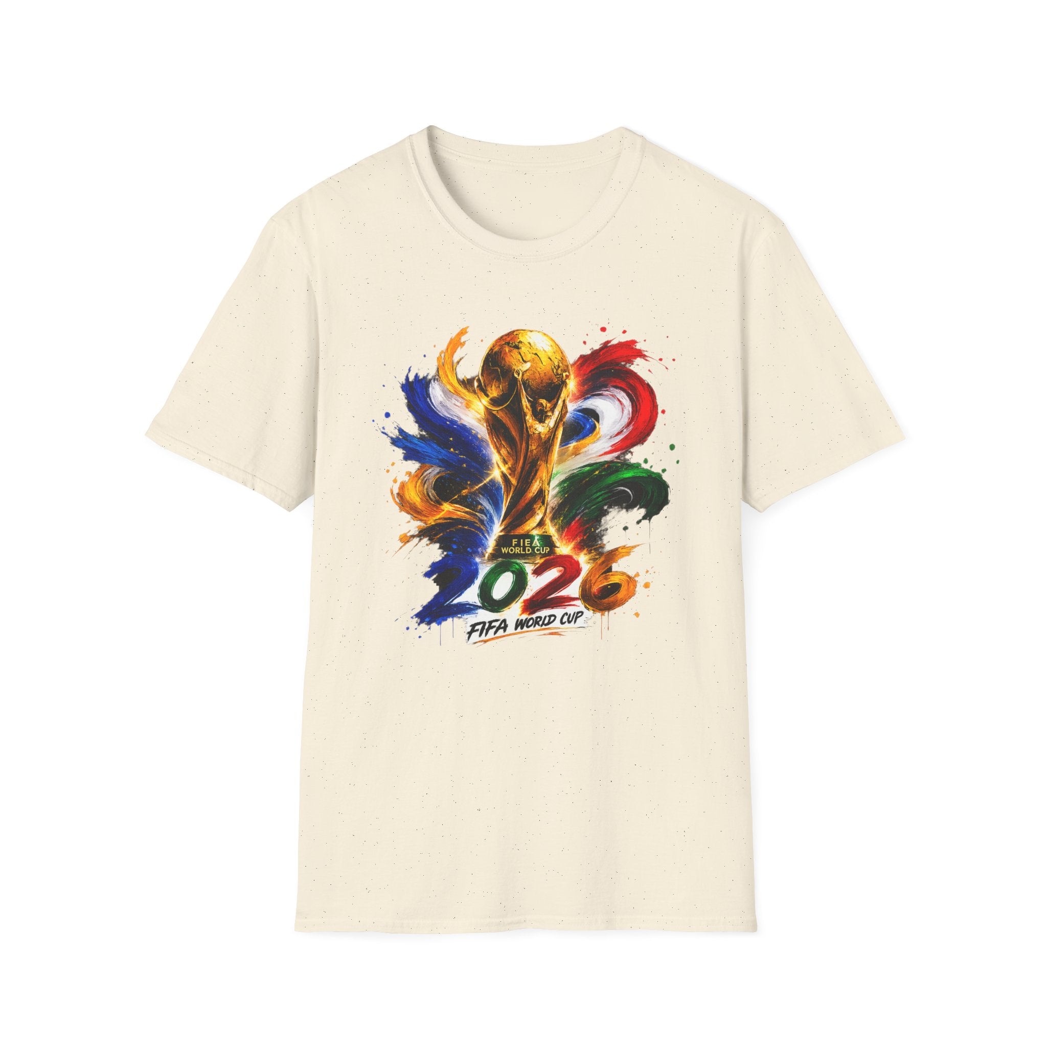 World Cup 2026 T-Shirt — Colorful FIFA Trophy Graphic
