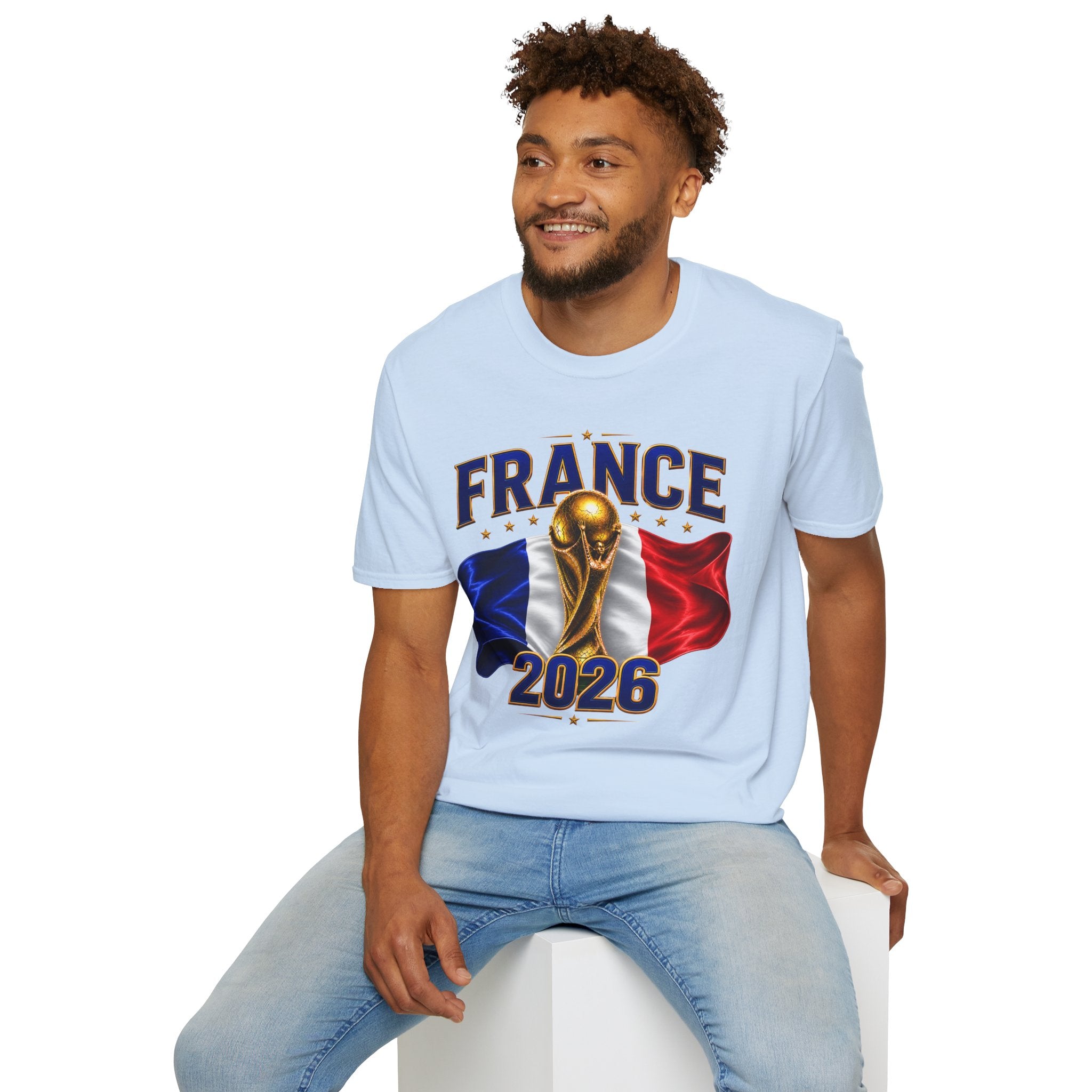 France World Cup 2026 T-Shirt — French Flag & Trophy Soccer Tee