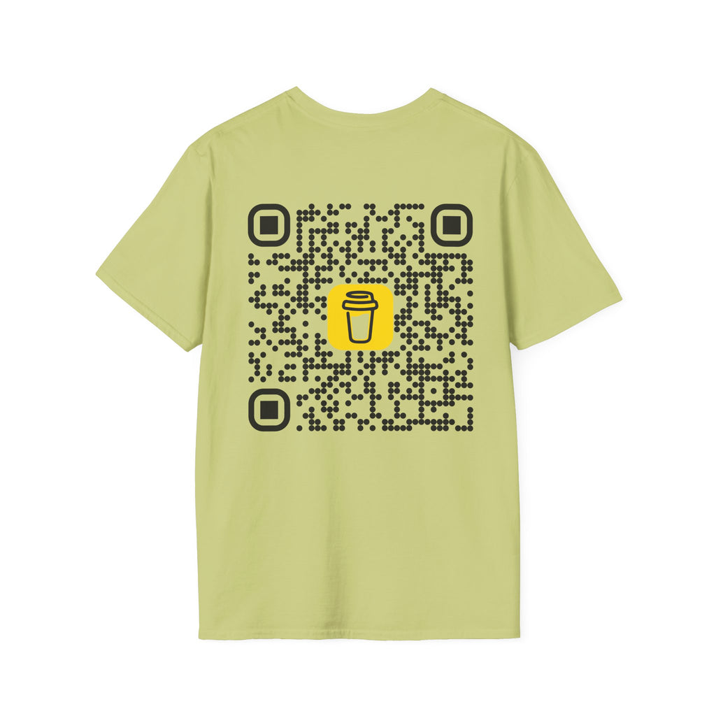 QR Code Coffee Tee — Scan-to-Order Coffee Shop T-Shirt
