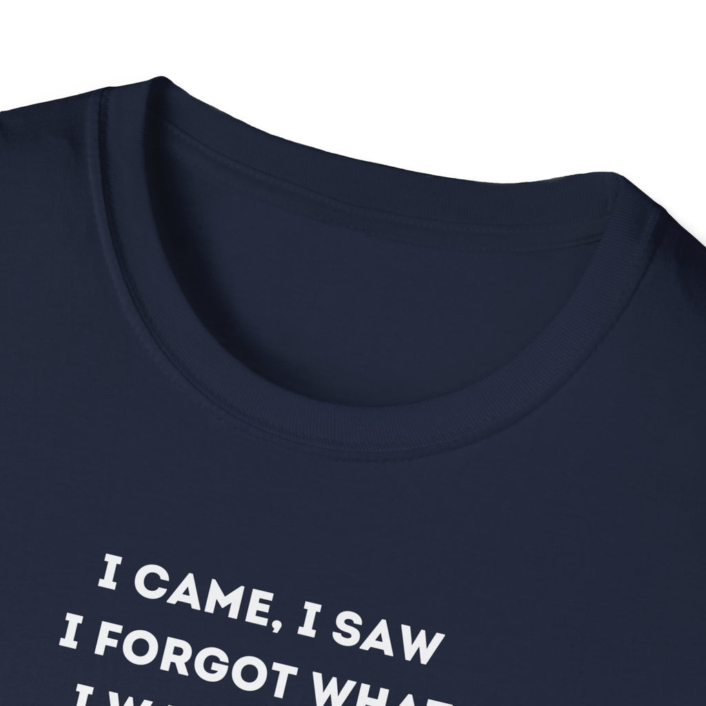 Funny Forgetful Grandpa Quote T-Shirt | I Got to Pee Coffee Cute Cartoon, Humorous Text Tee