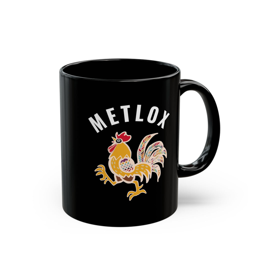 Metlox Pottery Manhattan Beach 1927 - 1989 11oz / 15oz Black Mug