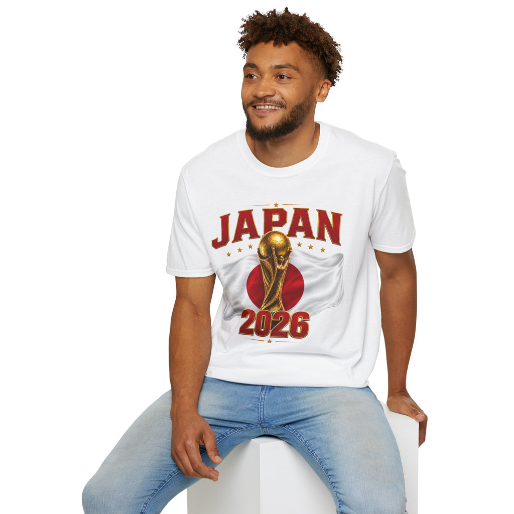 Japan 2026 World Cup T-Shirt — Golden Trophy Soccer Fan Tee