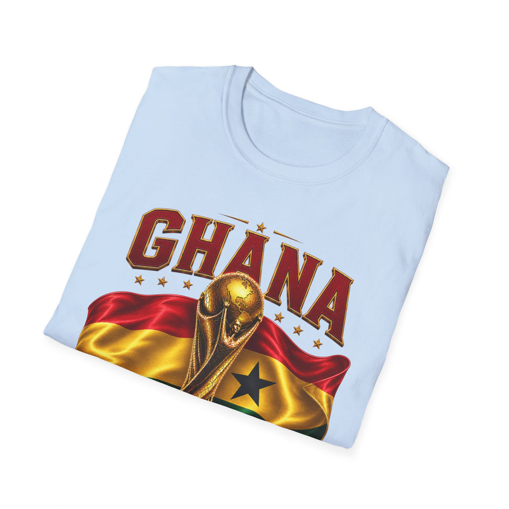 Ghana 2026 World Cup T-Shirt — Flag & Trophy Football Fan Tee