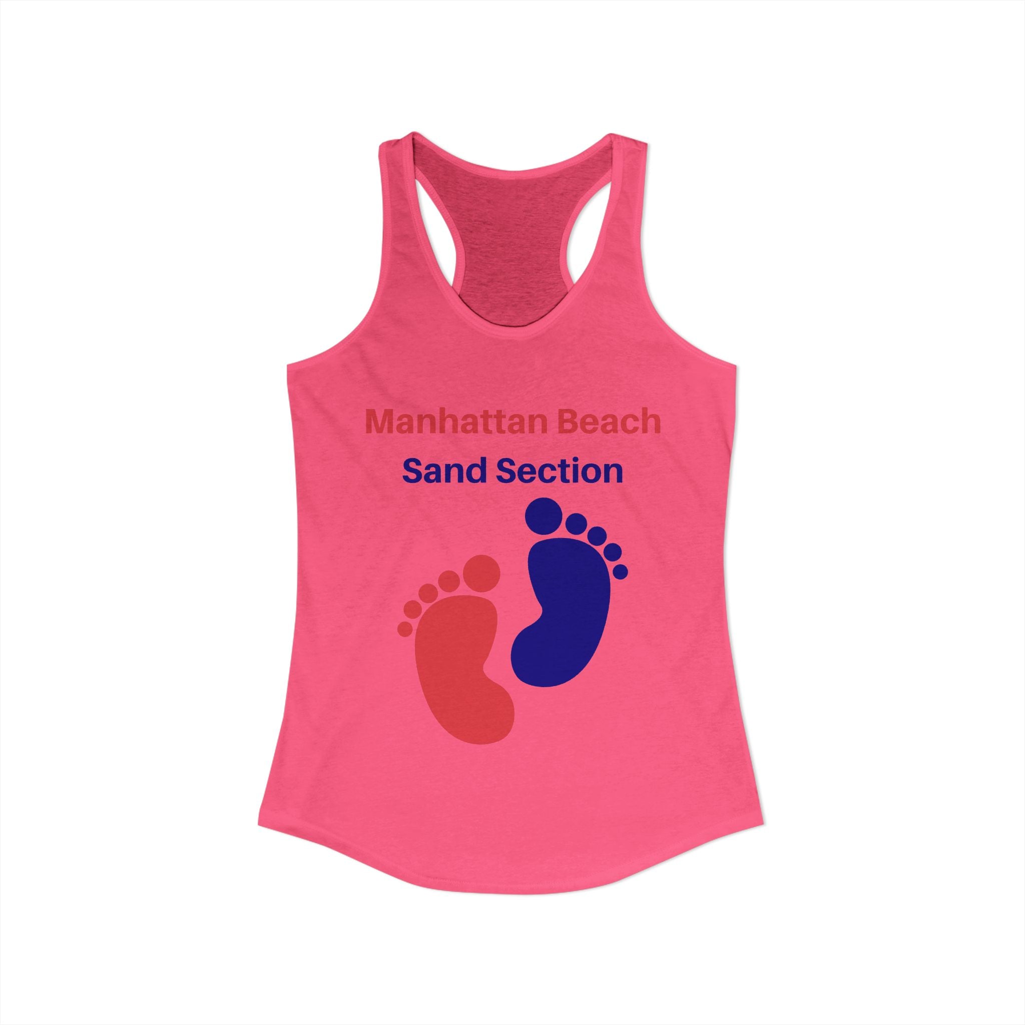 Manhattan Beach Sand Section - Women's Ideal Racerback Tank