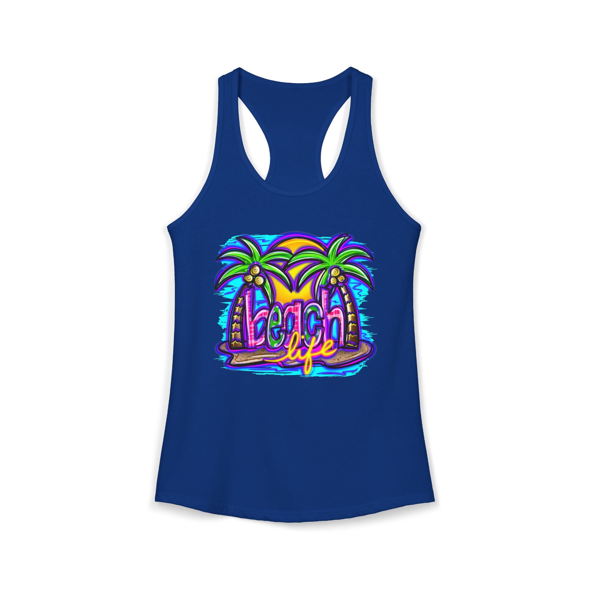 Beach Life Racerback Tank — Women's Beachy Summer Tank Top