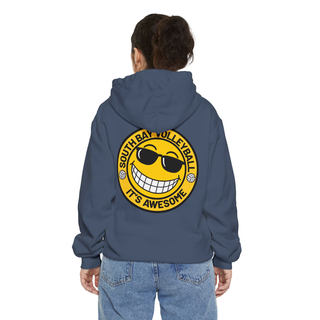 Volleyball Smiley Hoodie — "South Bay Volleyball It's Awesome" Crewneck