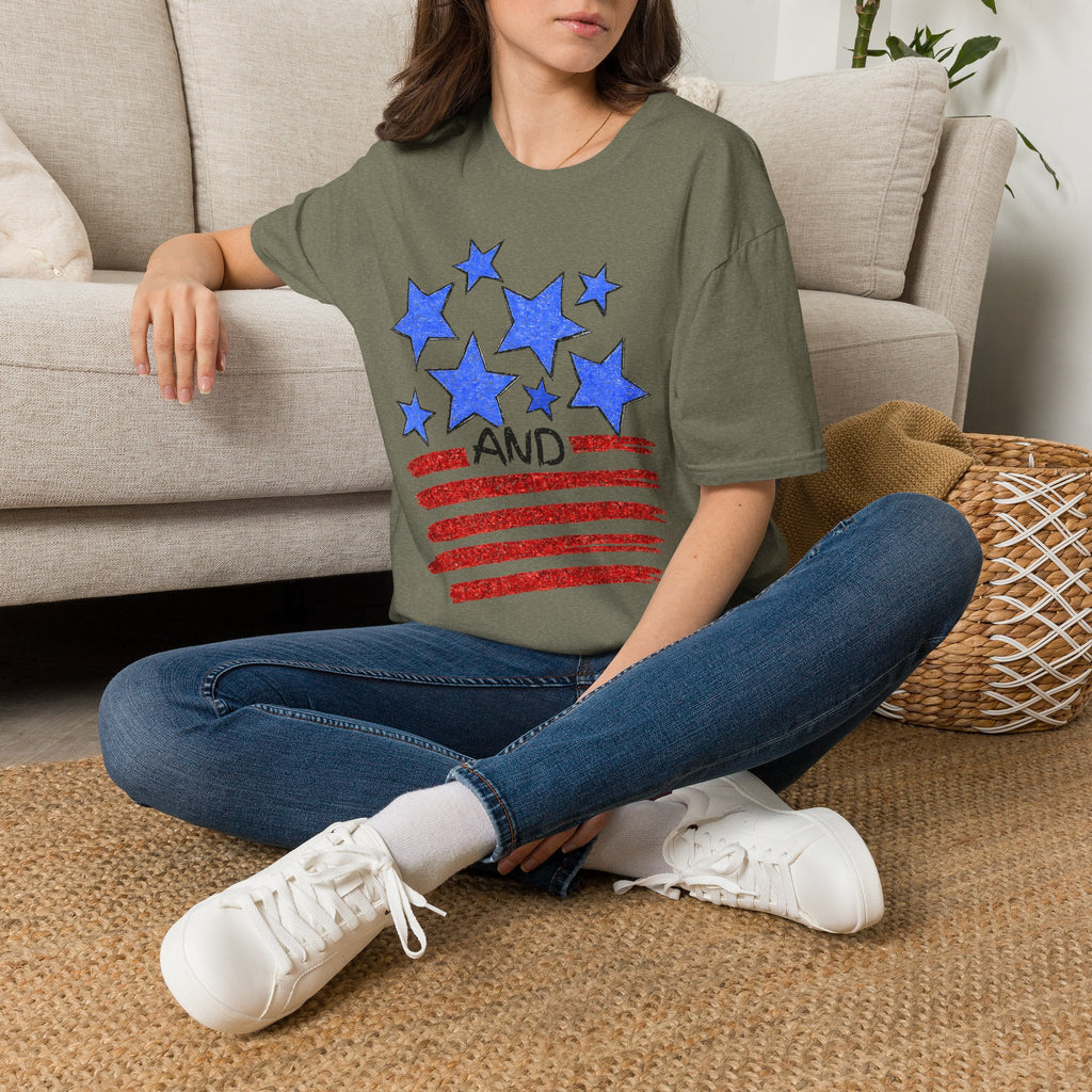 Stars and Stripes T-Shirt — Flag Graphic Patriotic Tee