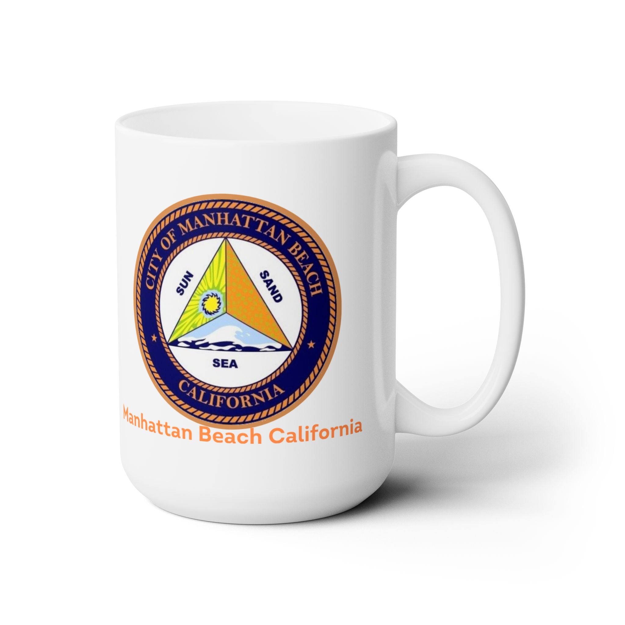Manhattan Beach California Ceramic Mug 15oz
