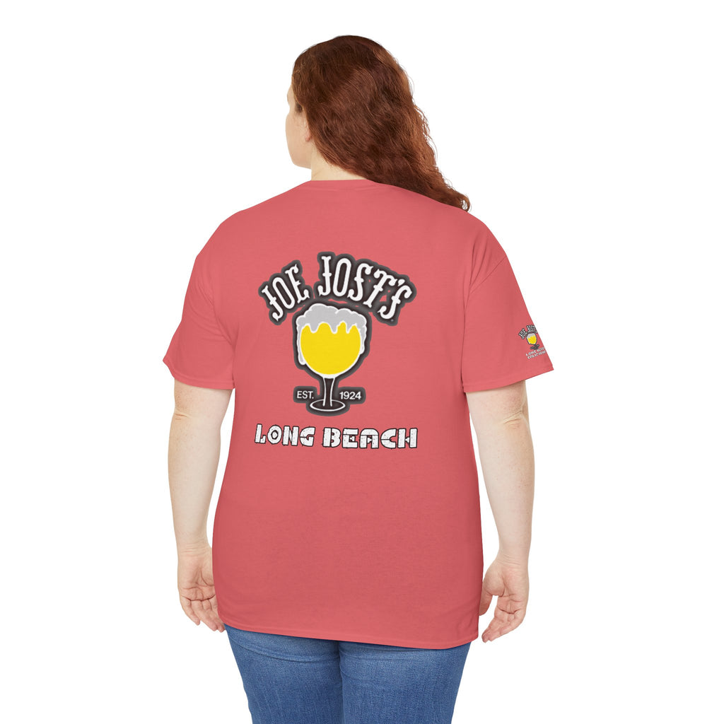 Joe Josts Long Beach California Men's and Woman's Heavy Cotton Tee - Printed 4 Areas