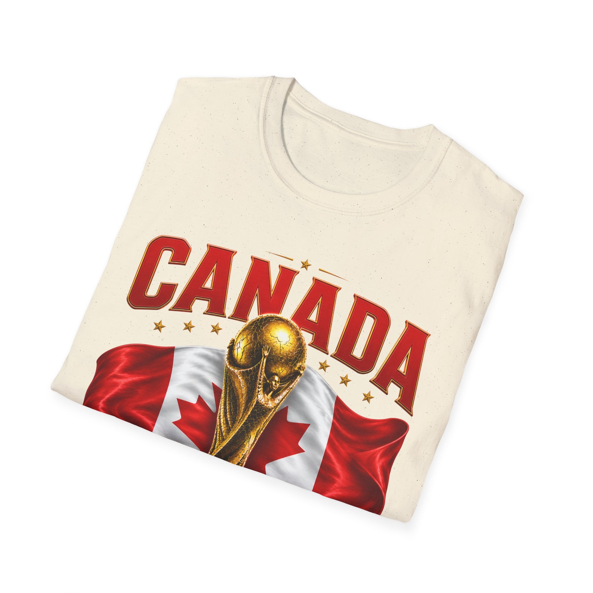 Canada 2026 World Cup T-Shirt — Canadian Soccer Fan Tee with Trophy & Flag