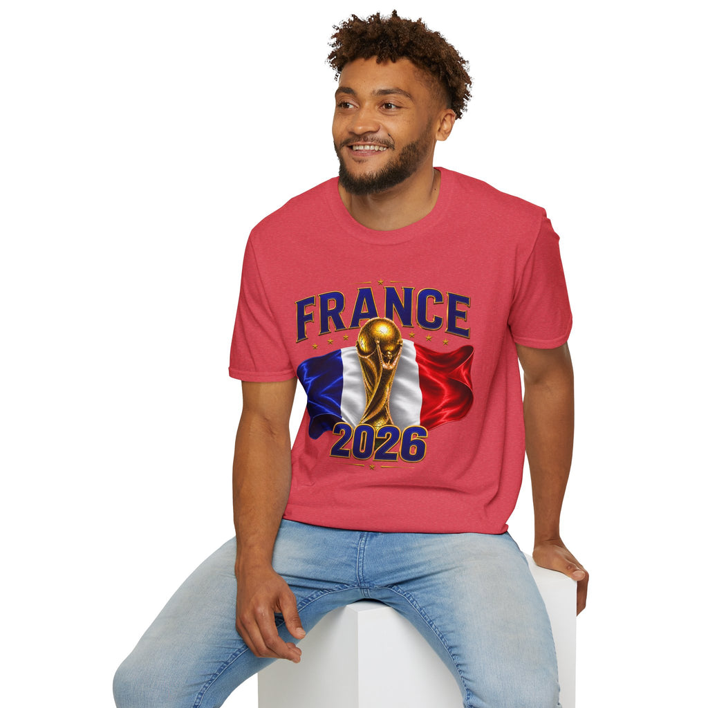 France World Cup 2026 T-Shirt — French Flag & Trophy Soccer Tee