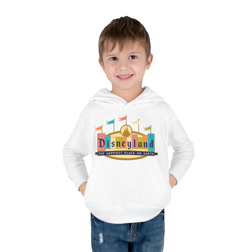 Disneyland way Back Machine Retro Logo Toddler Hoodie | Kids Pullover