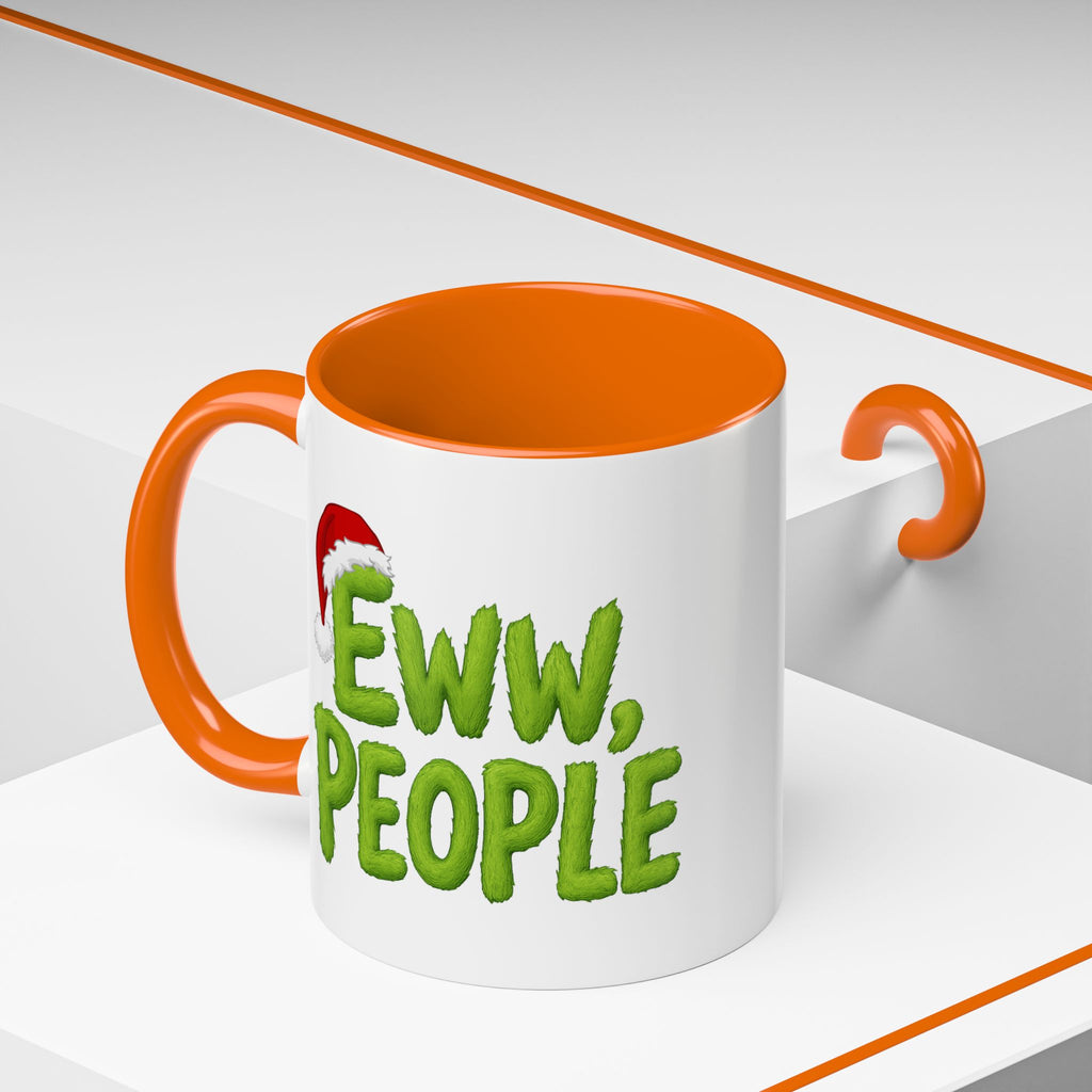 Eww People mug | Accent coffee mug, holiday Santa hat design