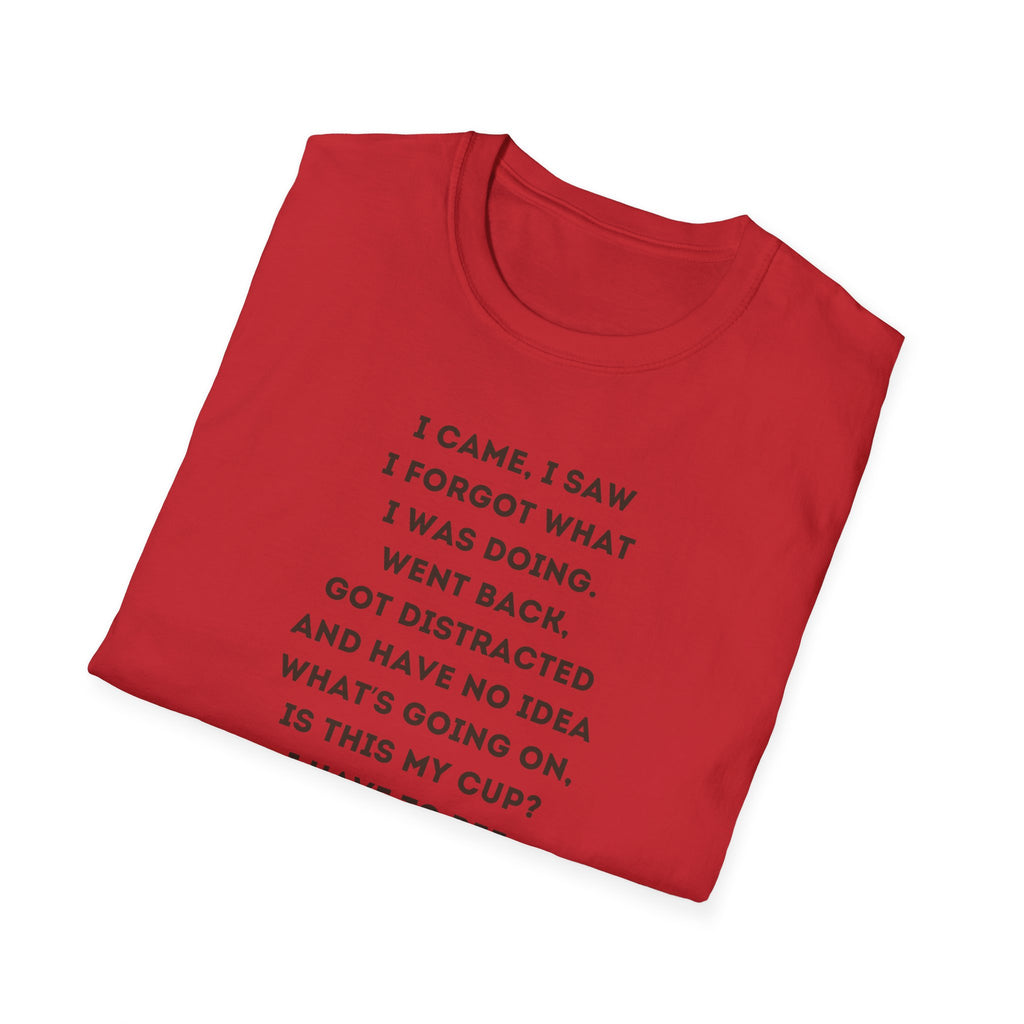 Funny Forgetful Grandpa Quote T-Shirt | Retro Grandpa I Got to Pee Illustration