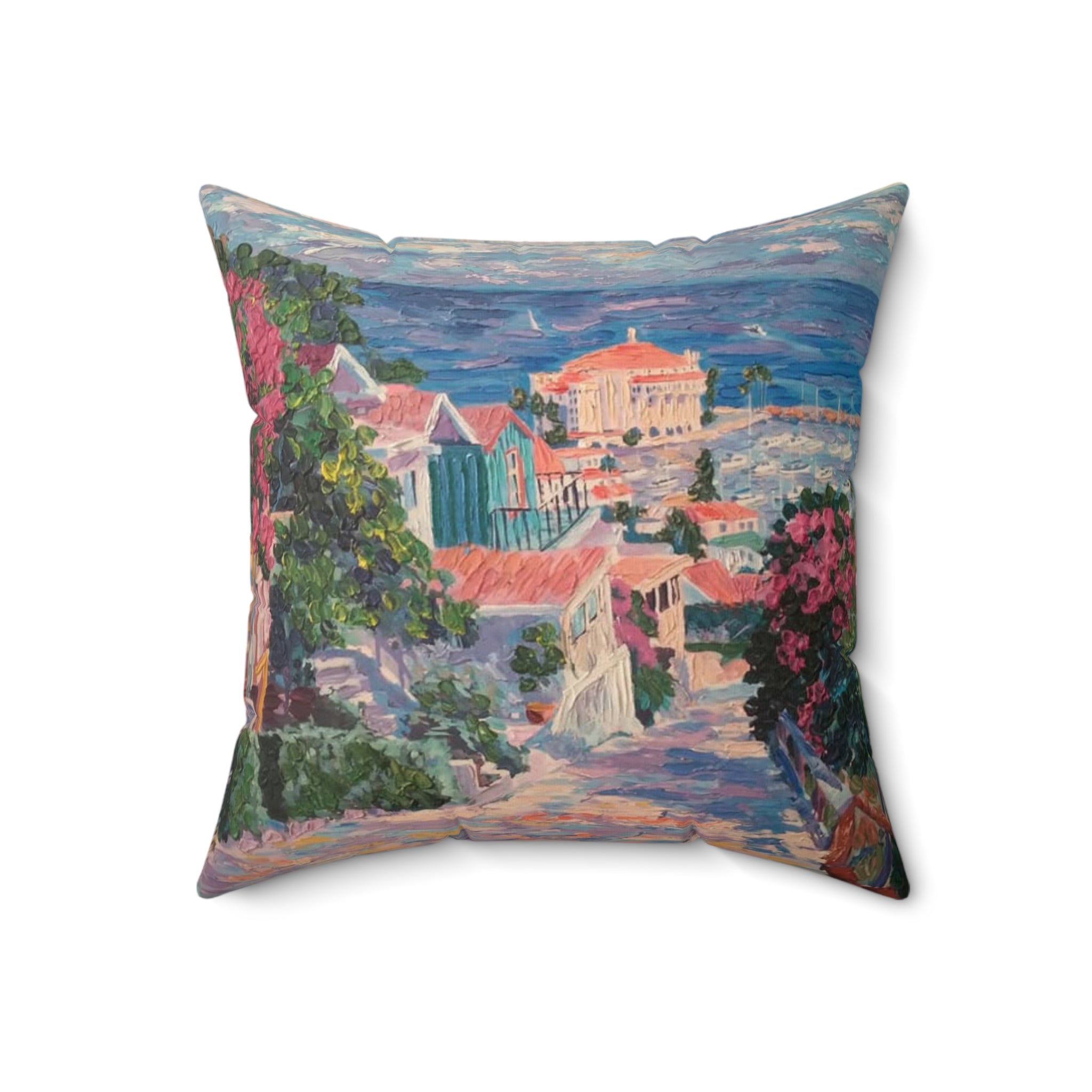 Avalon Catalina Island - Faux Suede Square Pillow