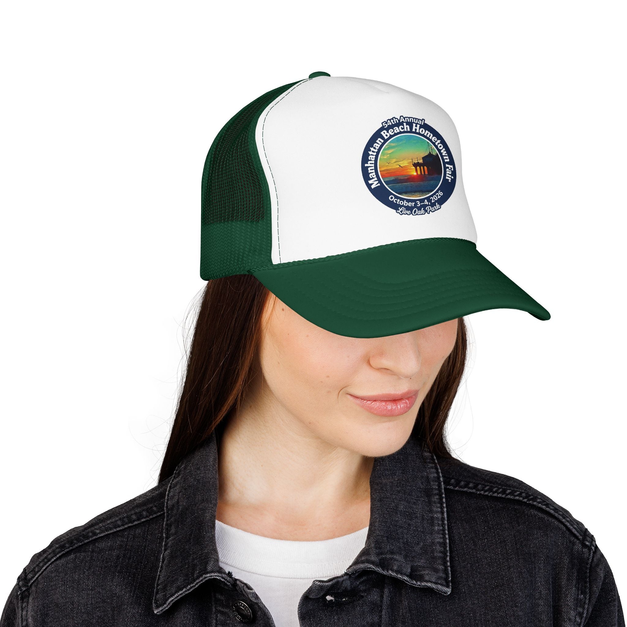 Trucker Hat — Manhattan Beach Hometown Fair Sunset Logo