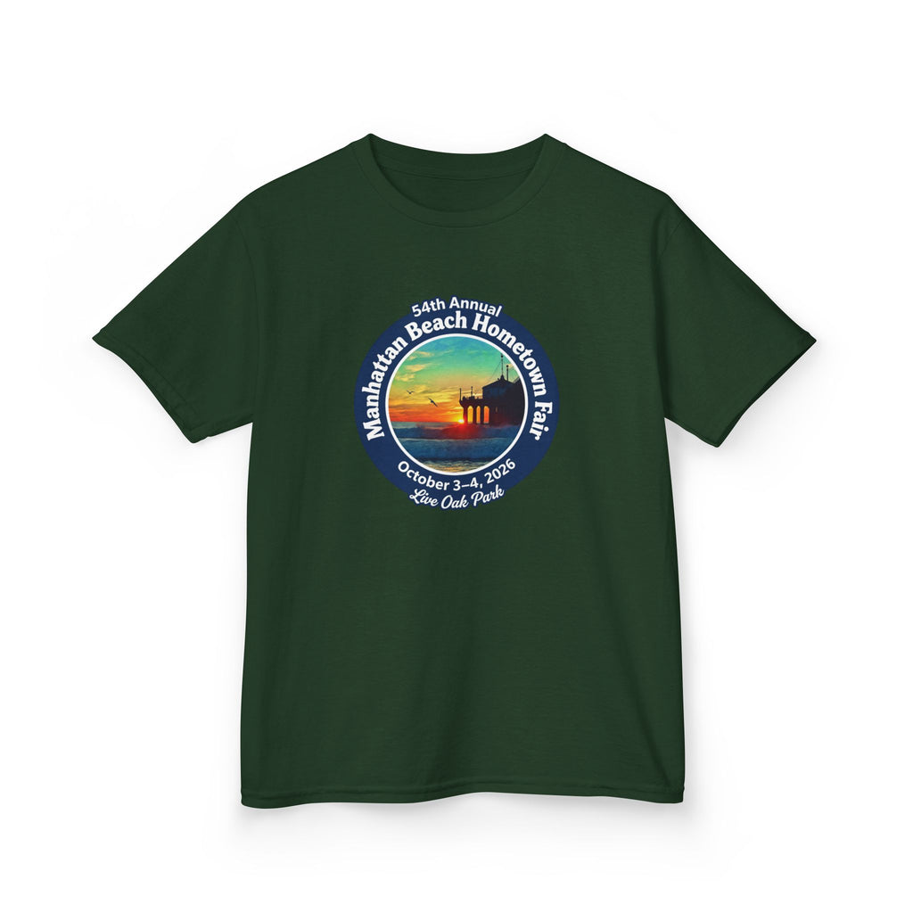 Kids Tee — Manhattan Beach Hometown Fair 2026 Sunset Logo