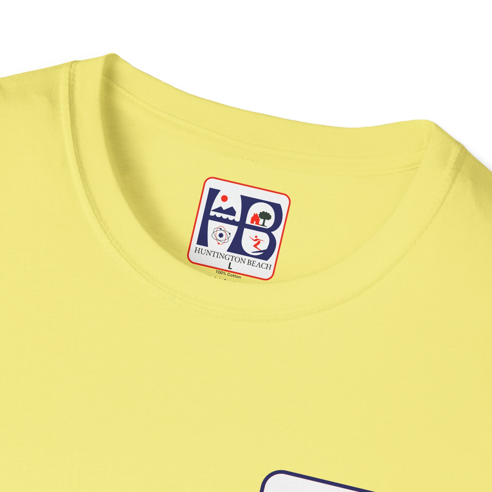 Huntington Beach Retro Logo T-Shirt — HB Surf & Sunset Tee (printed 3 side)