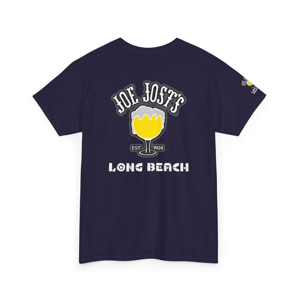 Joe Josts Long Beach California Men's and Woman's Heavy Cotton Tee - Printed 4 Areas