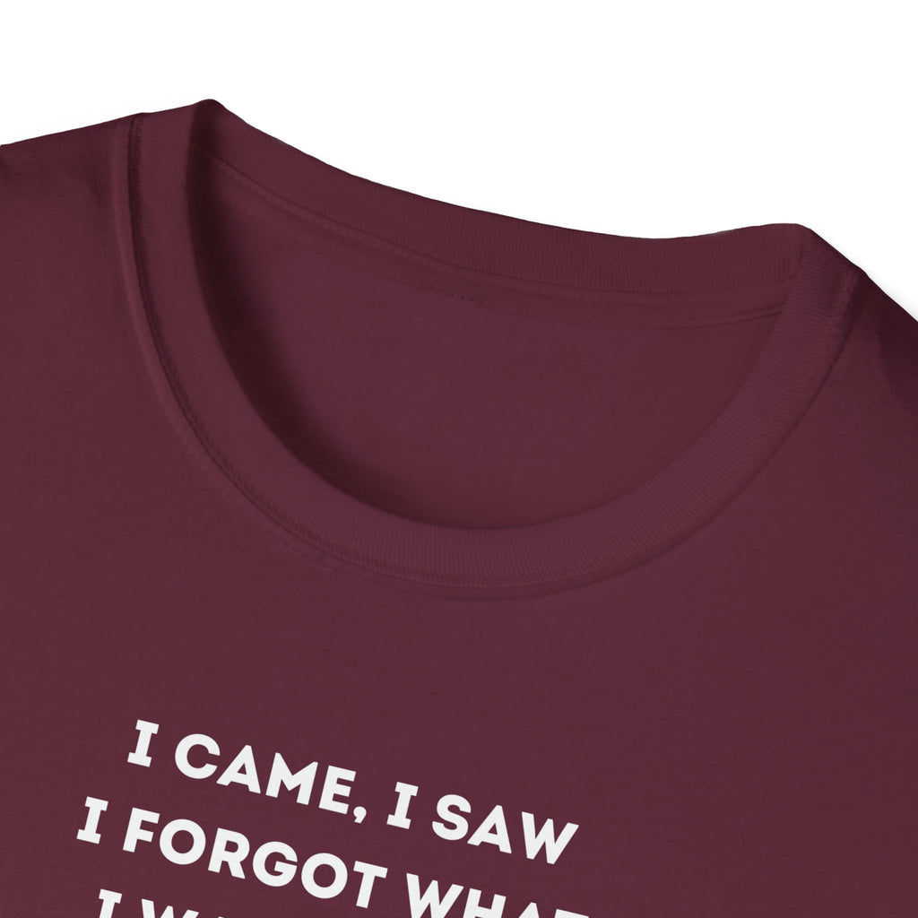 Funny Forgetful Grandpa Quote T-Shirt | I Got to Pee Coffee Cute Cartoon, Humorous Text Tee