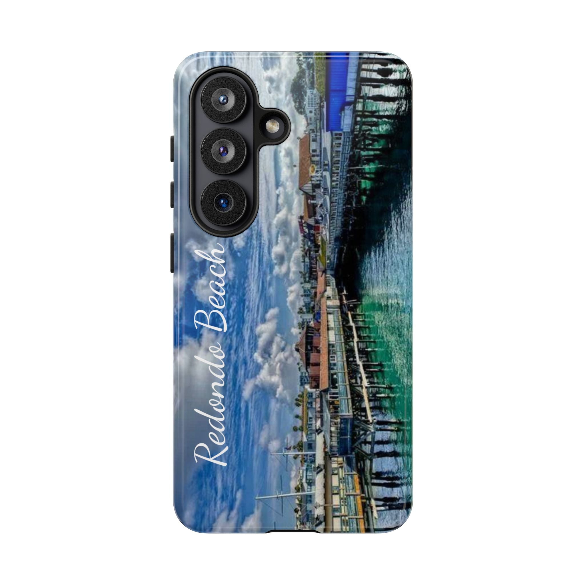 Phone Cases, Redondo Beach California King Harbor Design, Protective Covers, iPhone Accessories, Samsung Accessories, Gift for Travelers