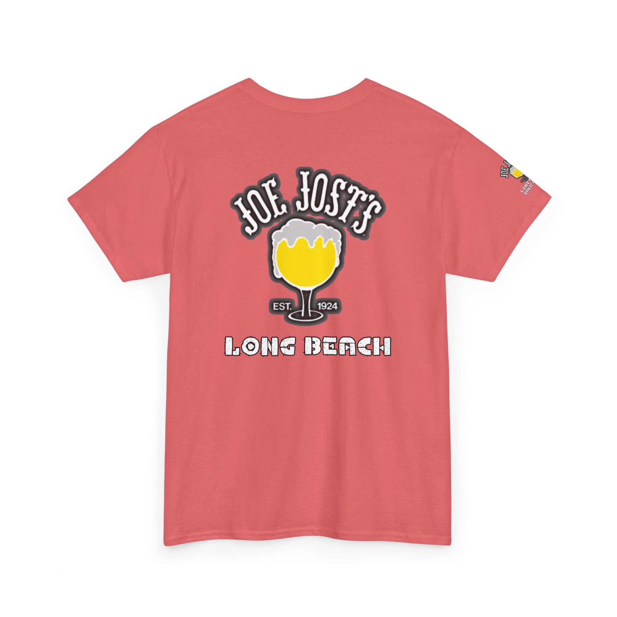 Joe Josts Long Beach California Men's and Woman's Heavy Cotton Tee - Printed 4 Areas