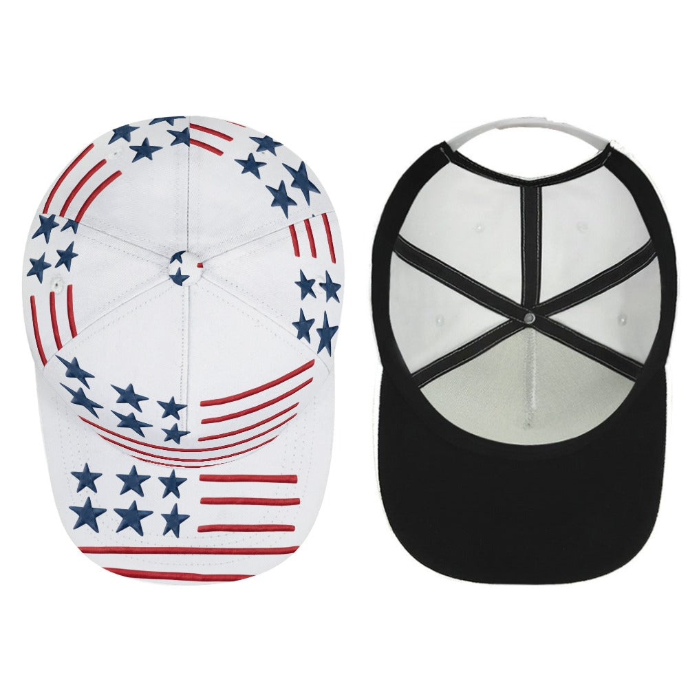 American Flag Style Baseball Cap