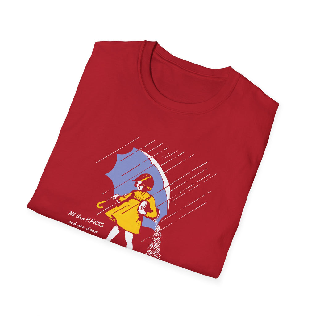 Salty Rainy Day Graphic T-Shirt — Girl with Umbrella Illustration