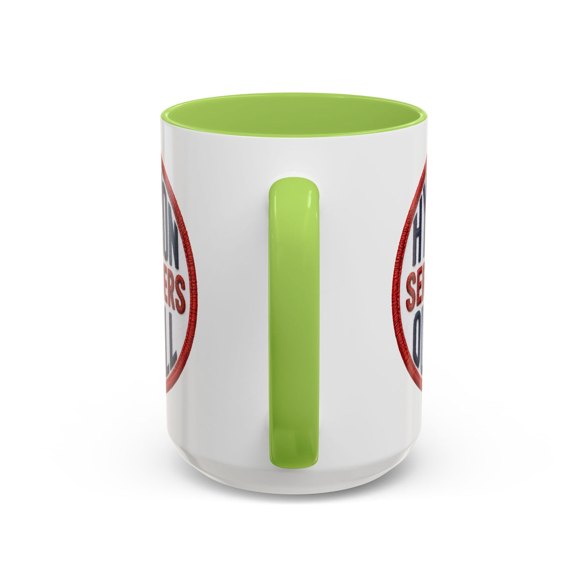 Accent Coffee Mug — "Hyperion Serenaders Outfall" Retro Patch Ceramic Mug (11/15oz)