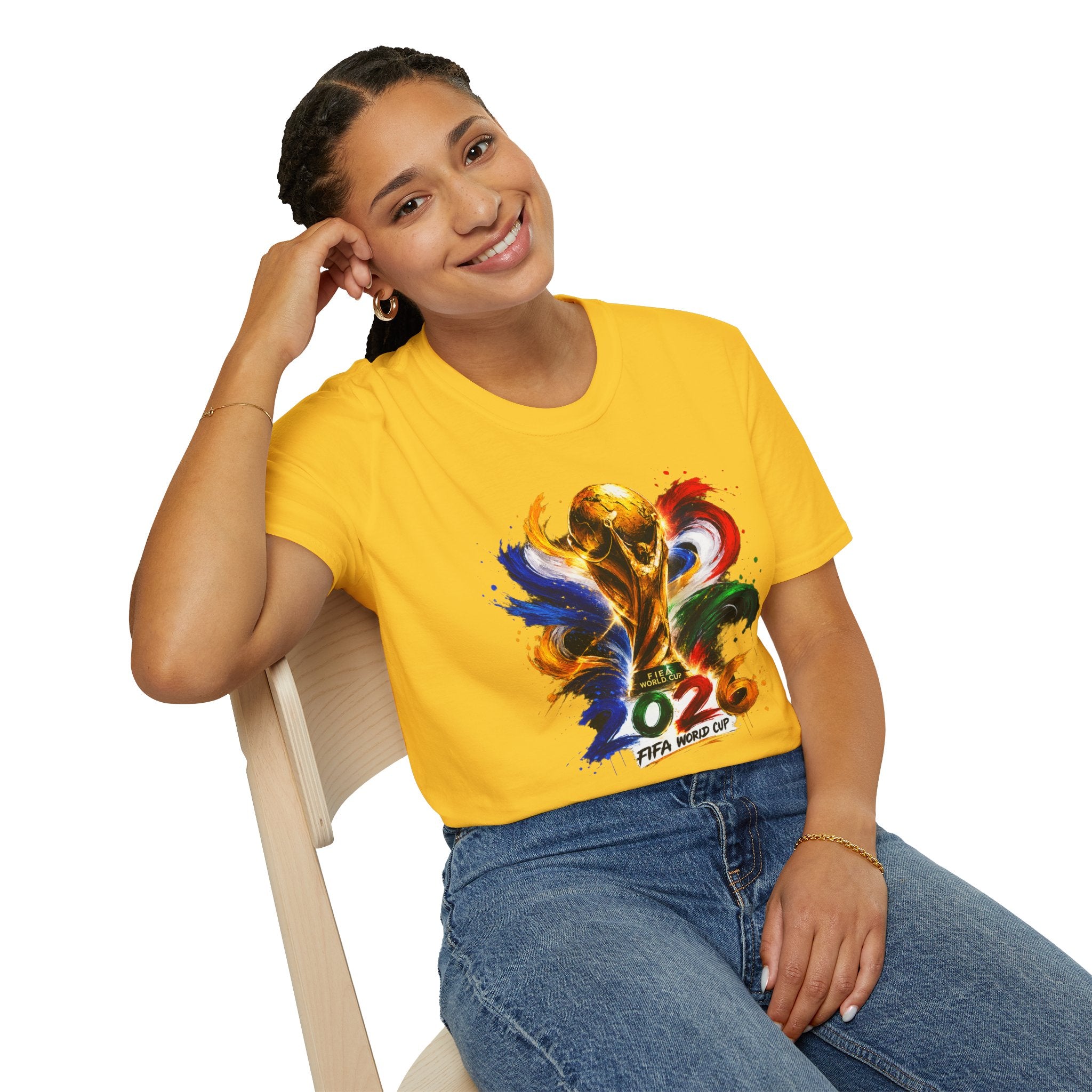 World Cup 2026 T-Shirt — Colorful FIFA Trophy Graphic