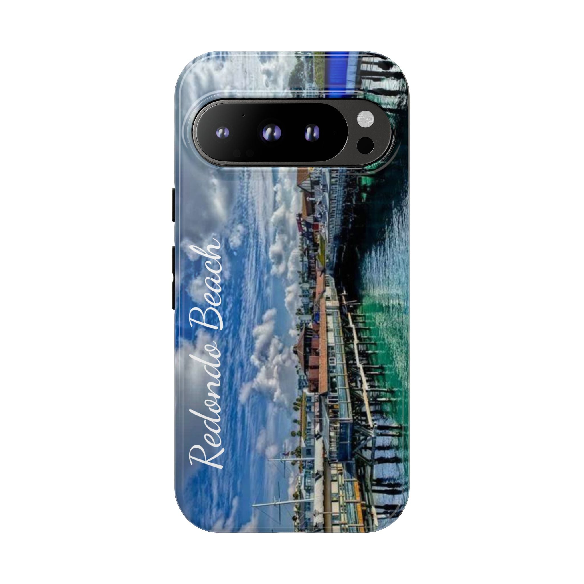 Phone Cases, Redondo Beach California King Harbor Design, Protective Covers, iPhone Accessories, Samsung Accessories, Gift for Travelers