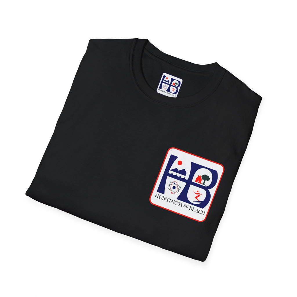 Huntington Beach Retro HB Logo T-Shirt  (printed 3 places)