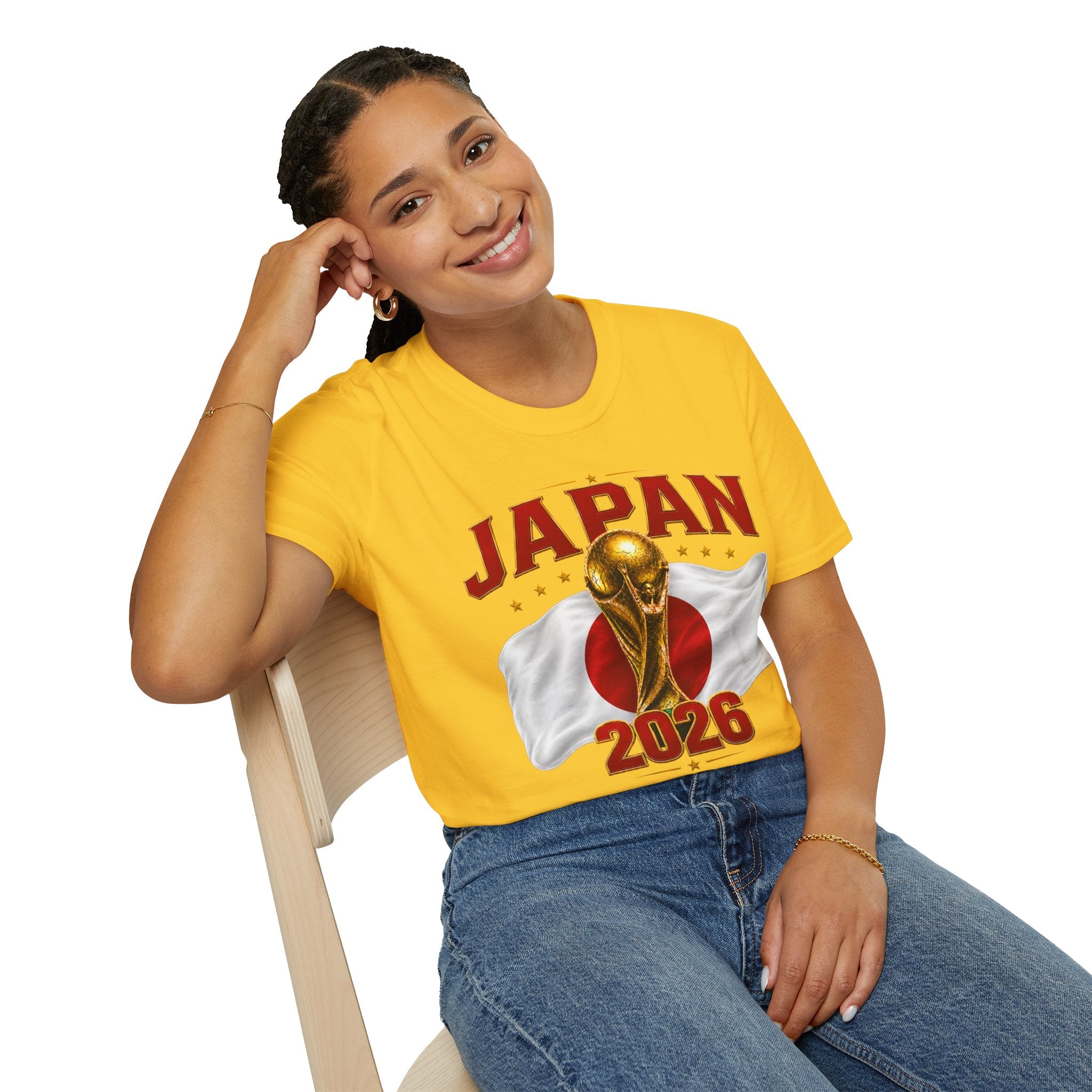 Japan 2026 World Cup T-Shirt — Golden Trophy Soccer Fan Tee