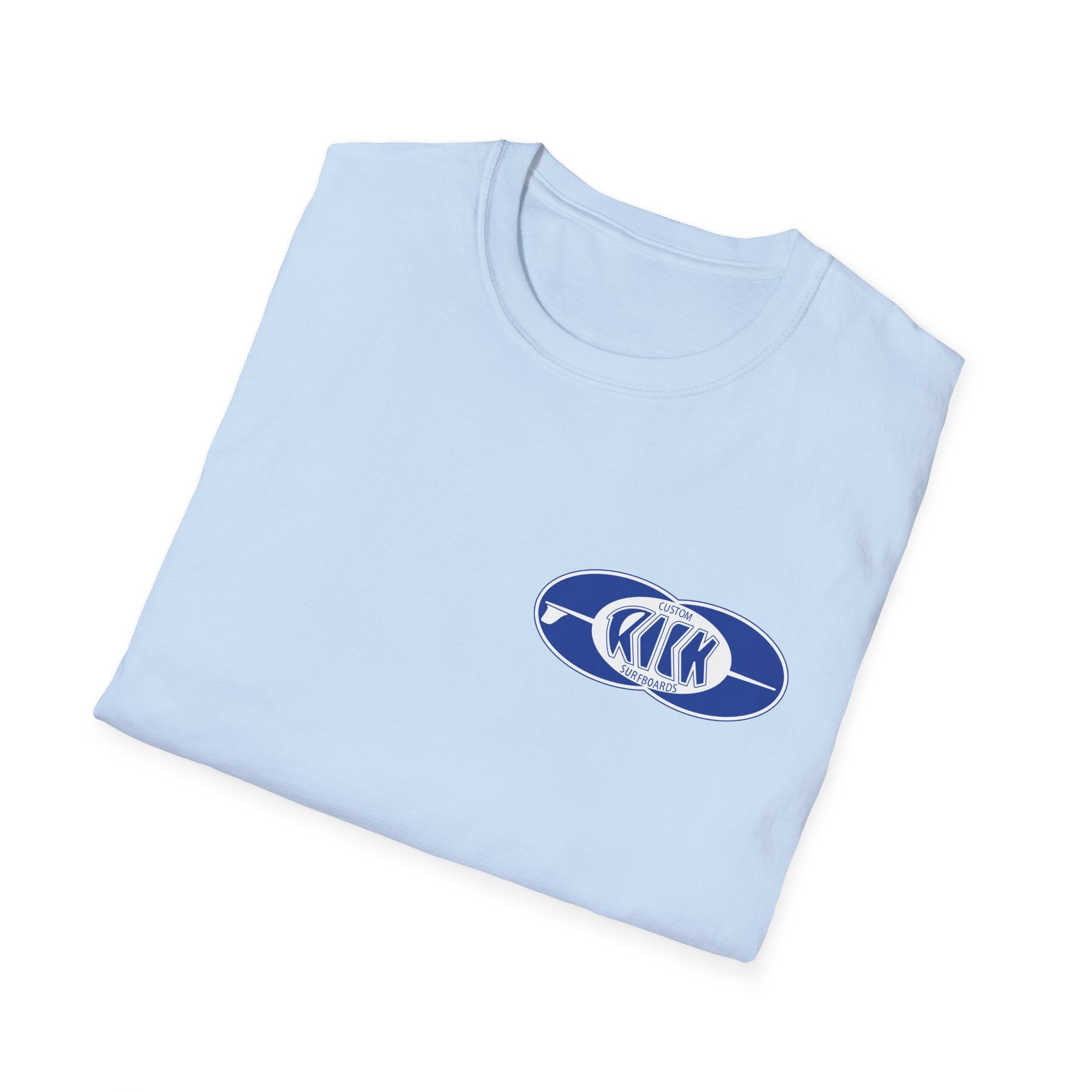 Rick Surfboards Unisex Softstyle T-Shirt Old School Hermosa Beach